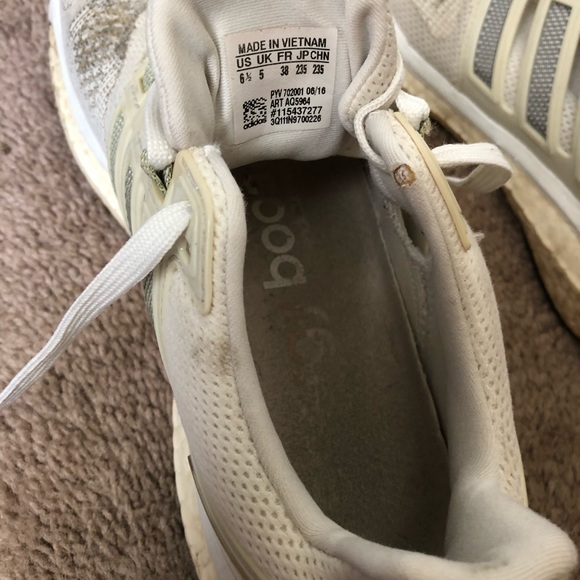 Adidas Energy Boost 3 White and Gray Sneaker - Picture 5 of 6